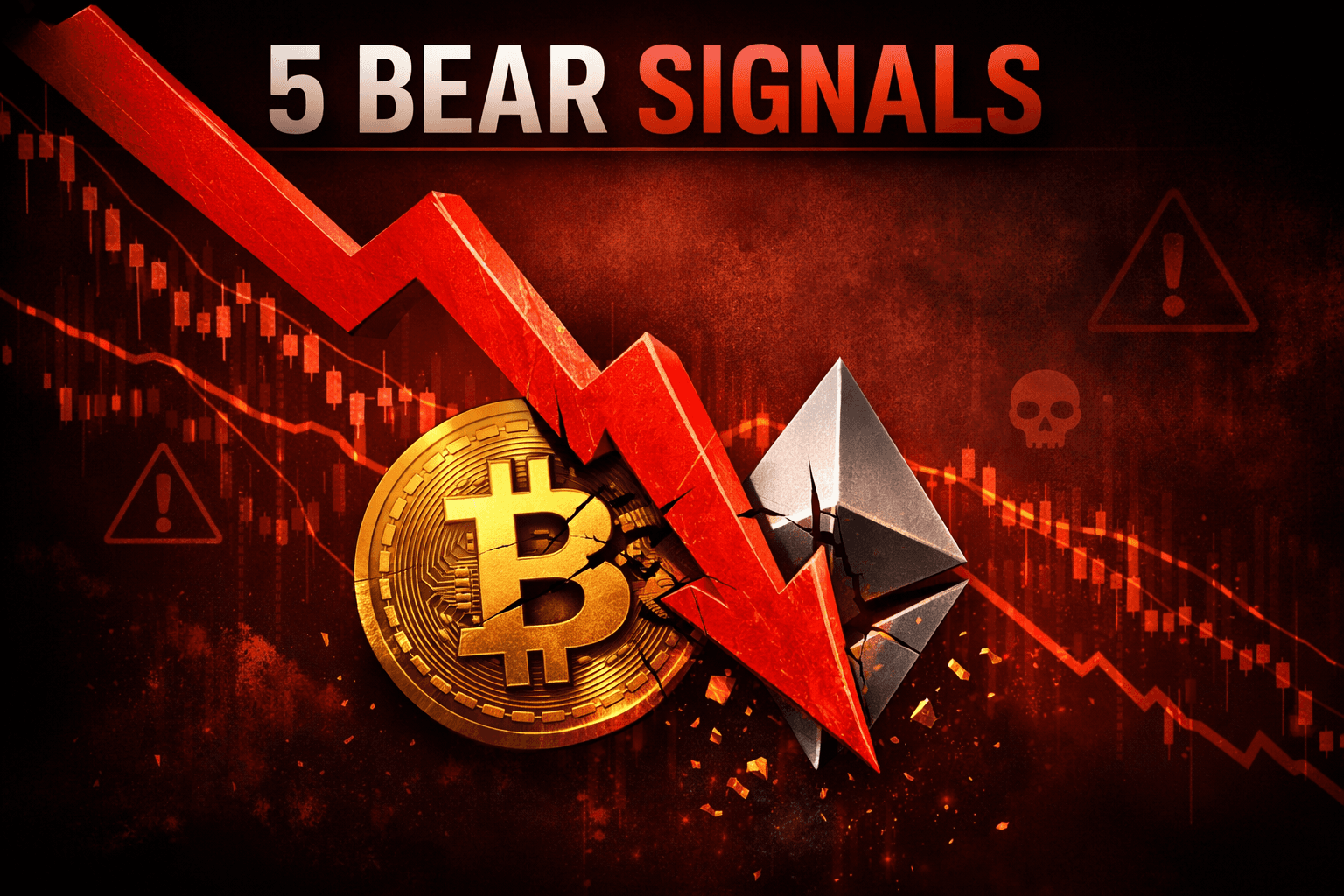 Why Crypto Is Down Today: 5 Bear Market Signals Flash Red